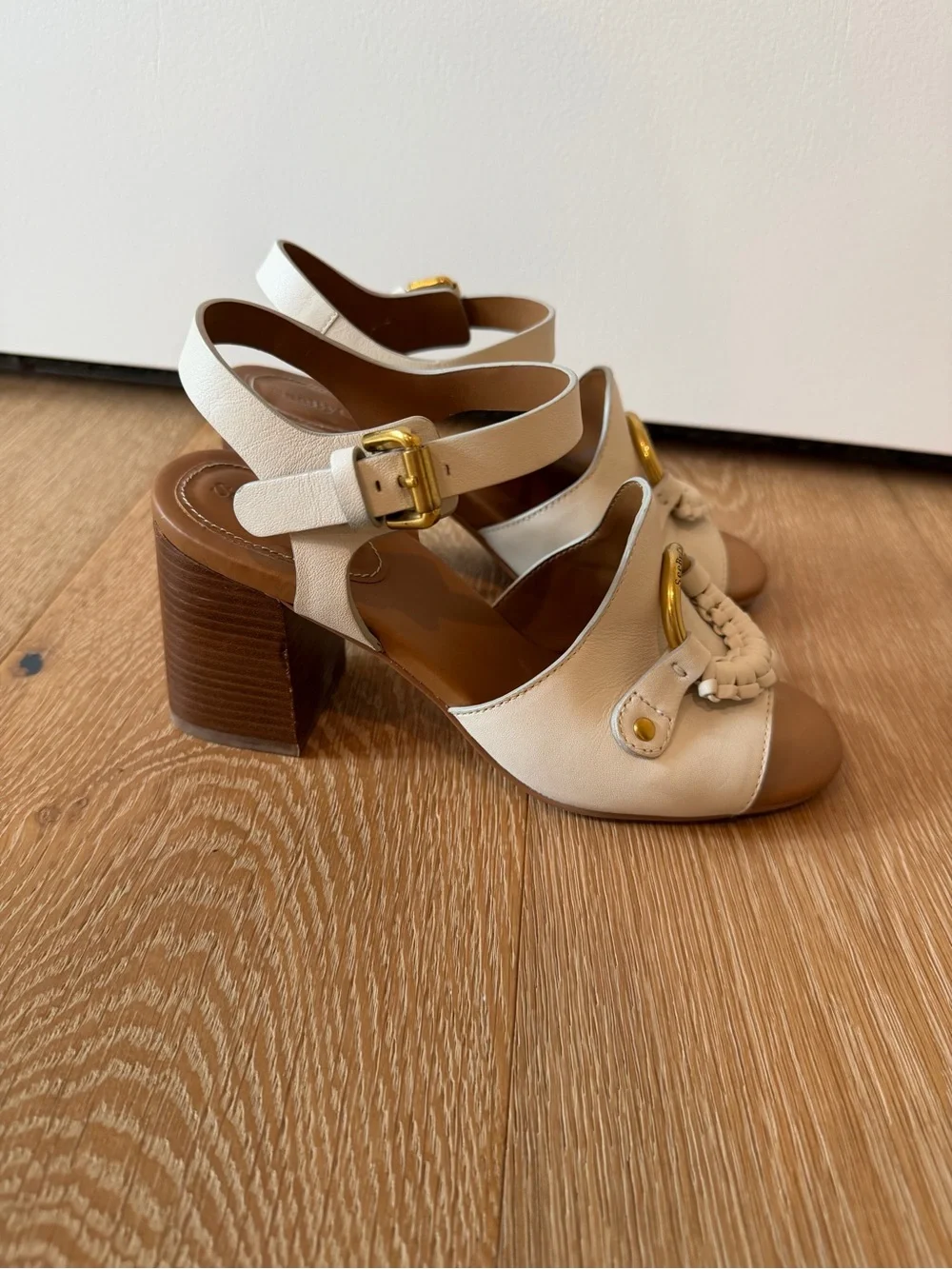 See by Chloe • Hana Leather Ankle Strap Sandal